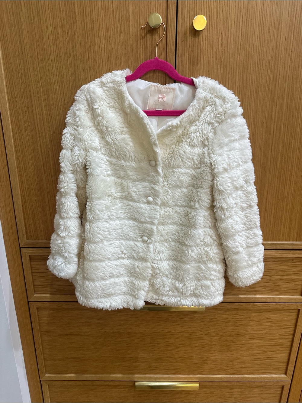 Janie and Jack Faux Fur Jacket, Size 5-6